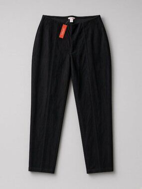 NWT Joe Fresh Black Pull-On Pants Elastic Waist Seamed Front XS-XL & 1X-3X